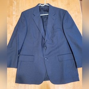 Cricketeer men's black suit jacket 100% wool